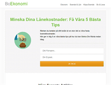 Tablet Screenshot of boekonomi.se